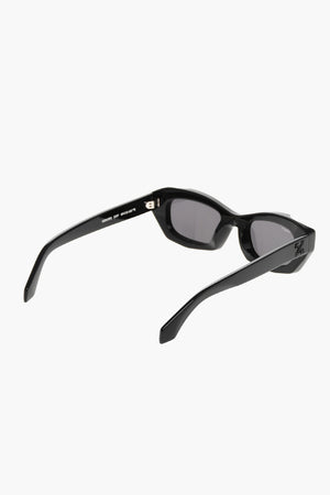 Oval Sunglasses VENEZIA in Solid Color with Iconic Detail
