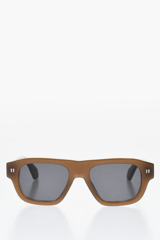 Solid Color PROVIDENCE Sunglasses with Silver-Tone Logo