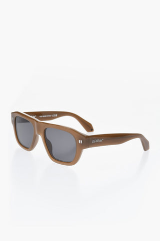 Solid Color PROVIDENCE Sunglasses with Silver-Tone Logo