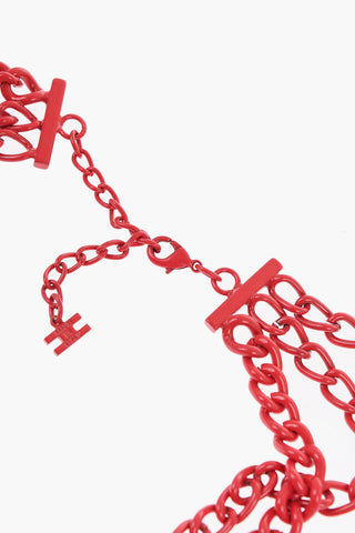 Collana a Catena con Applicazione Cuori