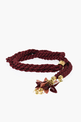 Woven Belt with Petal Detail