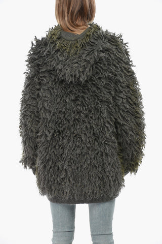 Faux Fur UNISEX K-WHITMAN Long Jacket with Zip Closure