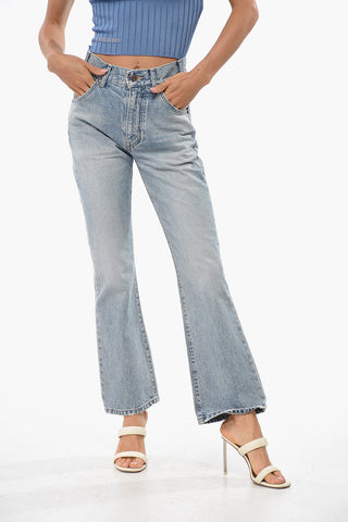 Bootcut-Jeans mit Logoknopf 21cm