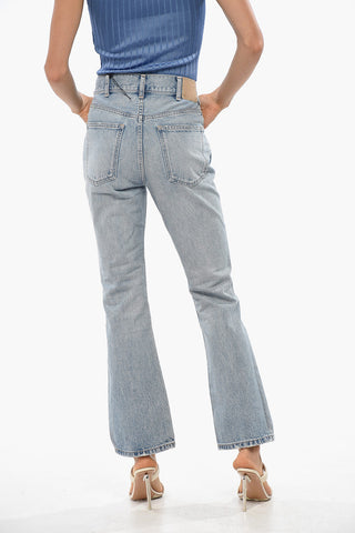 Bootcut-Jeans mit Logoknopf 21cm