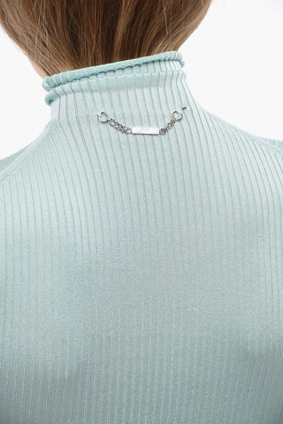 Body Leggero a Costine e a Collo Alto