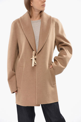Wool and Cashemere Coat with Belt