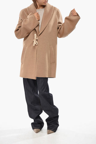 Wool and Cashemere Coat with Belt
