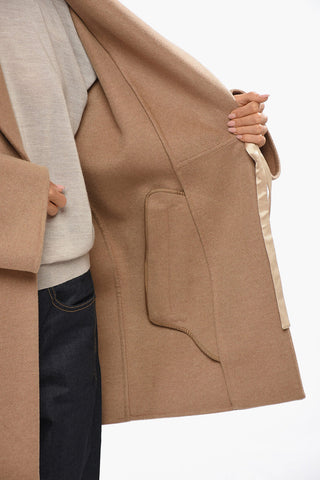 Wool and Cashemere Coat with Belt