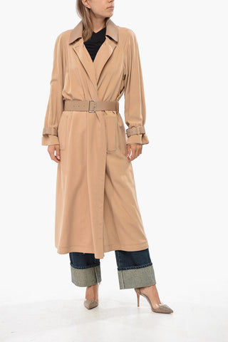 Cappotto in Seta con Cintura