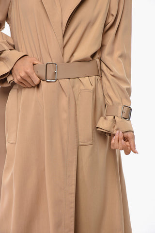 Silk Coat with Belt