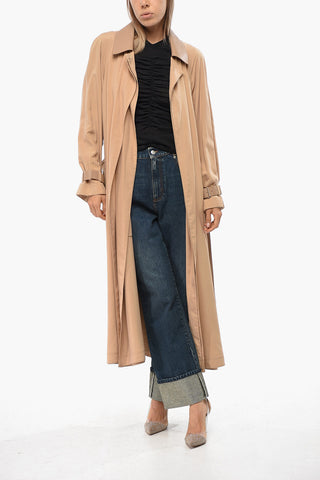 Silk Coat with Belt
