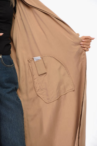 Silk Coat with Belt