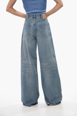 High Waist Wide Leg Jeans 33cm