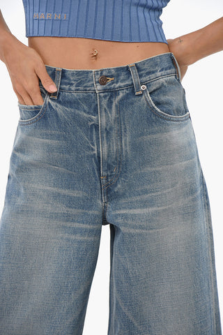 High Waist Wide Leg Jeans 33cm