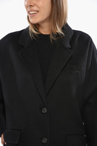 Cappotto in Cashmere con Tasche ad Aletta