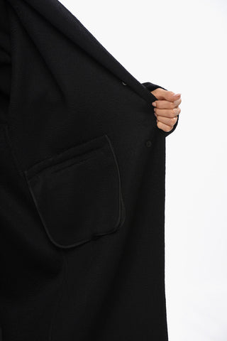 Cappotto in Cashmere con Tasche ad Aletta
