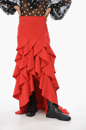 COUTURE! 비대칭 맥시 러플 스커트