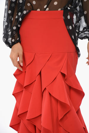 COUTURE! 비대칭 맥시 러플 스커트