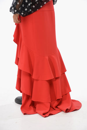 COUTURE! Asymmetric Maxi Tiered Skirt