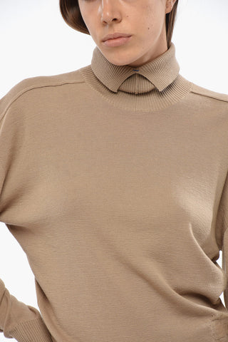 Lightweight Wool Turtleneck Sweater