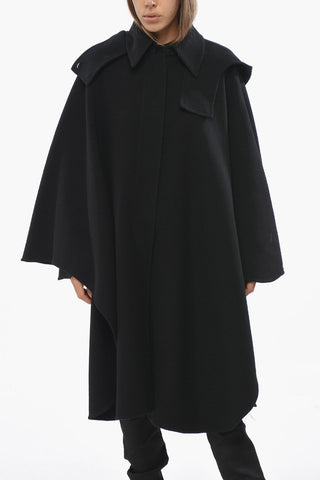 Cappotto Cappa in Misto Cashmere con Cappuccio