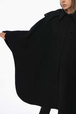 Cappotto Cappa in Misto Cashmere con Cappuccio