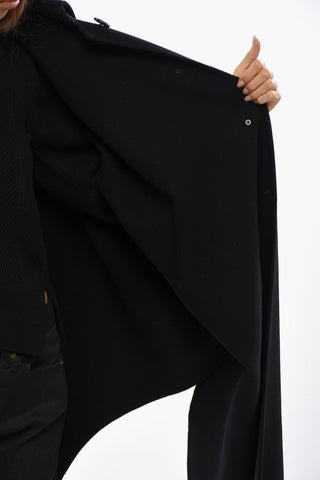 Cappotto Cappa in Misto Cashmere con Cappuccio