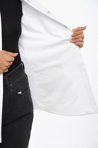 면 블레이저 플랩 포켓 스냅 버튼