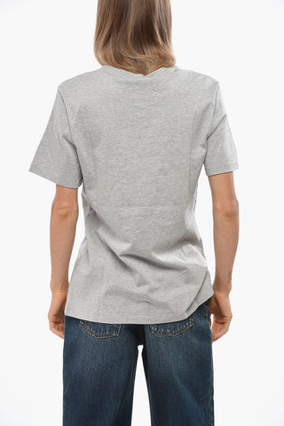 Cotton Crew-Neck T-shirt with Jewels Medusa
