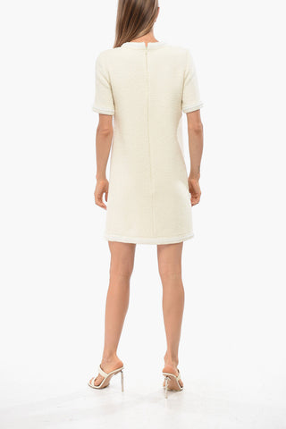 Logoed 3 Buttons Wool Dress