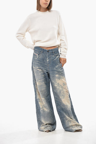 Jeans 1996 D-SIRE mit Bleached-Effekt und niedriger Taille