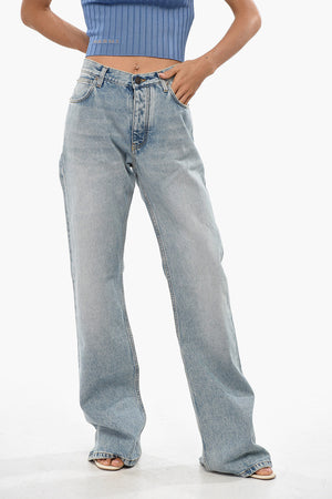 Wide-Leg Jeans with Logo 24cm