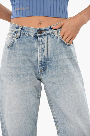 Wide-Leg Jeans with Logo 24cm