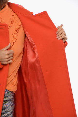 Solid-Color Wool Double-Breasted Coat NATTE'