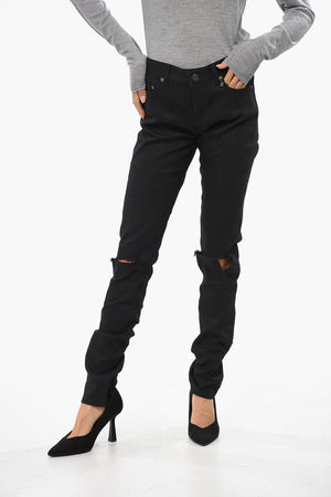Jeans Slim Fit a Lavaggio Scuro 15cm