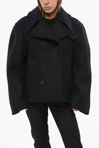 Peacoat Doppiopetto in Lana 