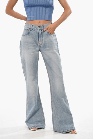 Jeans Boot Cut ad Orlo Sfrangiato 30cm