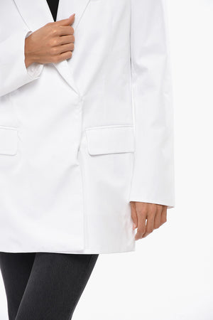 Blazer a Doppiopetto in Cotone con Bottoni Automatici 