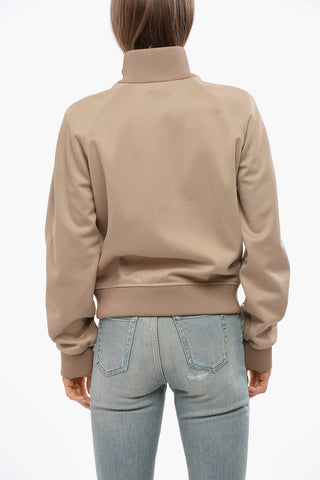 Contrasting Band Track Sweatshirt