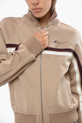 Contrasting Band Track Sweatshirt