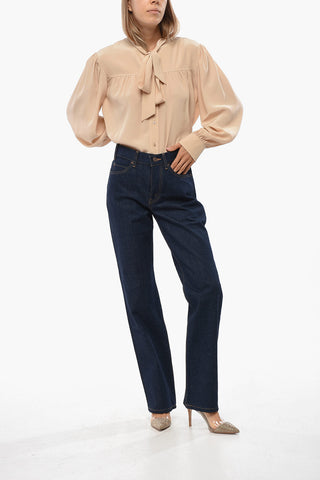 Jeans Regular Fit con Cuciture a Vista 20cm