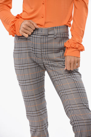 District Check Pants with Belt Loops