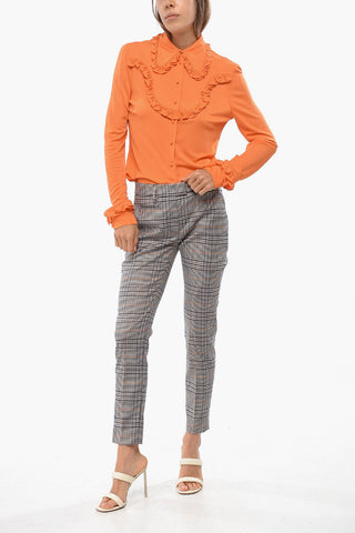 디스트릭트 체크 팬츠 벨트 고리