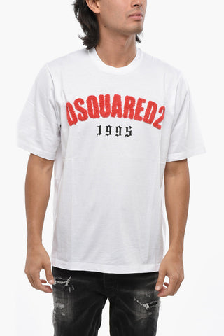 T-Shirt mit Rundhalsausschnitt D2 SHERPA mit Logo-Applikation