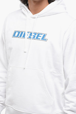 Hoodie aus gebürsteter Baumwolle mit Oversize-Tasche