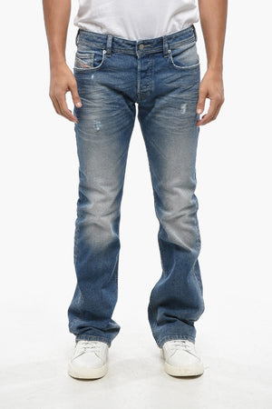 Jeans Straight Fit ZATINY aus Delavé-Denim 22cm