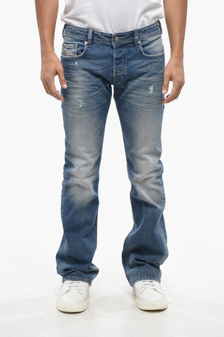 Jeans Straight Fit ZATINY aus Delavé-Denim 22cm