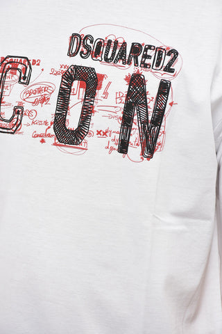 Crewneck T-Shirt ICON BOARD with Embossed Print