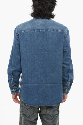 데님 셔츠 D-SIMPLY-RS 프린지 디테일