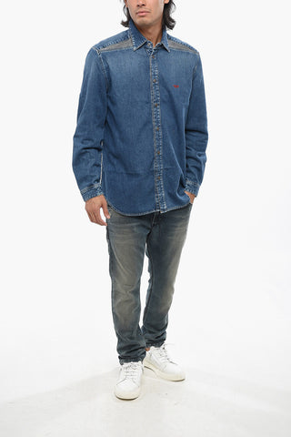 데님 셔츠 D-SIMPLY-RS 프린지 디테일